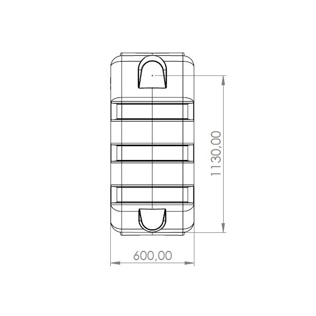 Pvc septiek 1000 L RH