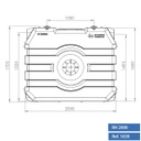 Pvc septiek 2000 L RH