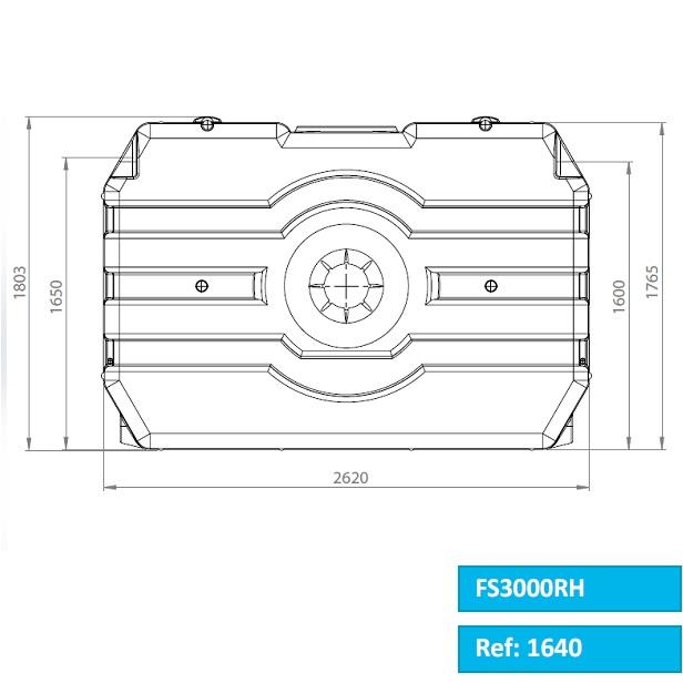 Pvc septiek 3000 L RH
