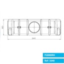 Pvc septiek 3000 L RH
