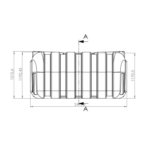 Pvc platte regenwaterput Easy Rain 5000 L