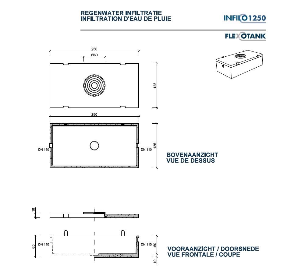 Infiltratieput Infilo 1250 L