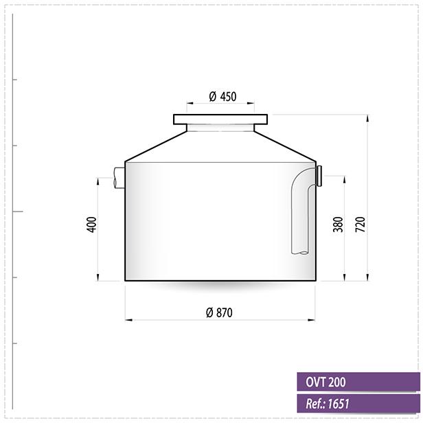 Vetafscheider ovt 200 L