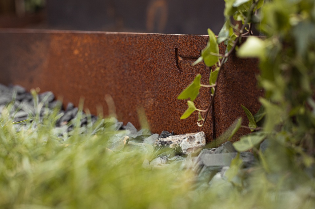 ECCO Core Edge flexibele afboording 1m / 10cm H - Corten