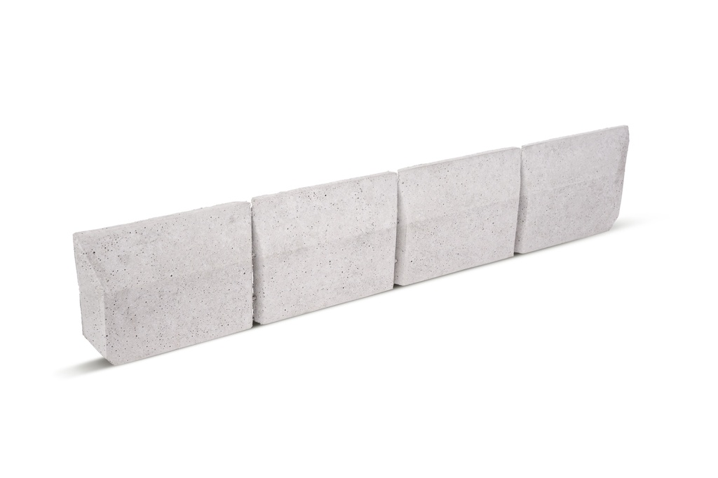 Borduur Wirtz PLY 1m/20/3-1,2 cm grijs - plooibaar - Af. per palet (96 st.)