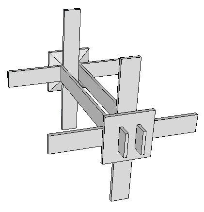 Glasdalkruisjes 8 cm per zak