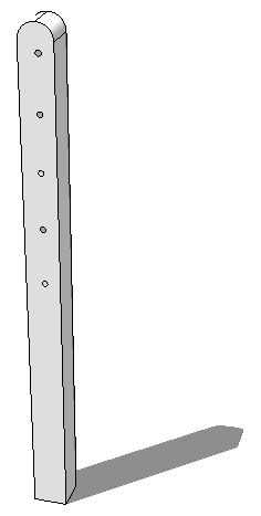 Stijl - weidepaal 10x10-1.60m