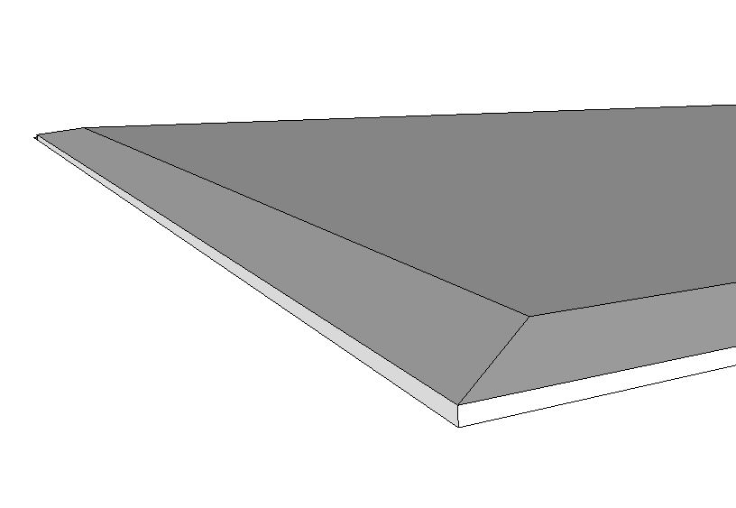 Gipsplaat 4xABA - 260/120/12.5 mm - 3,12m²/plaat