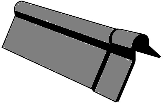 Gemodelleerde nok lei 50cm