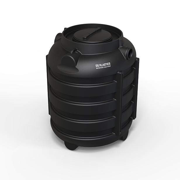 Pvc regenwaterput / septiek 1000 L rond