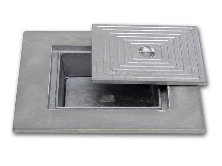 Aluminium putdeksel 60x60 dubbel