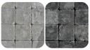 Damme 15/15/6 cm getrommeld (grijs of zwart) * PROMO tot einde voorraad *