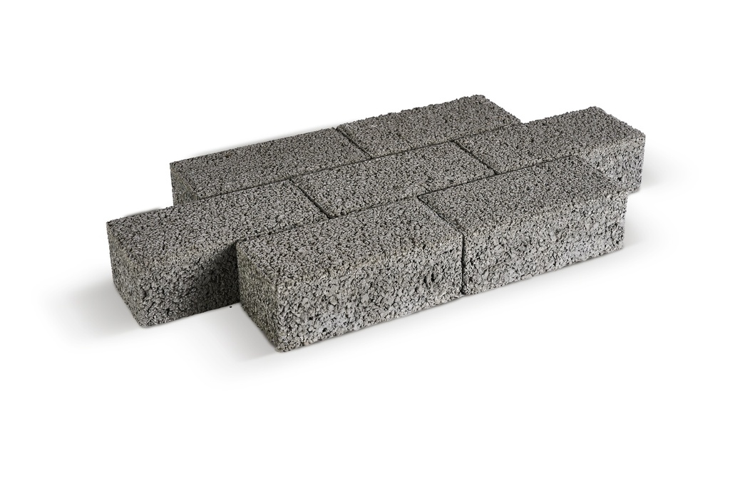 Waterdoorlatende klinker 22/11/8 grijs - per palet (10,73 m²)