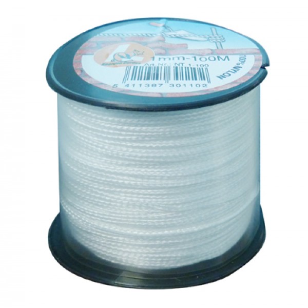 Faiencekoord wit 100m/2mm