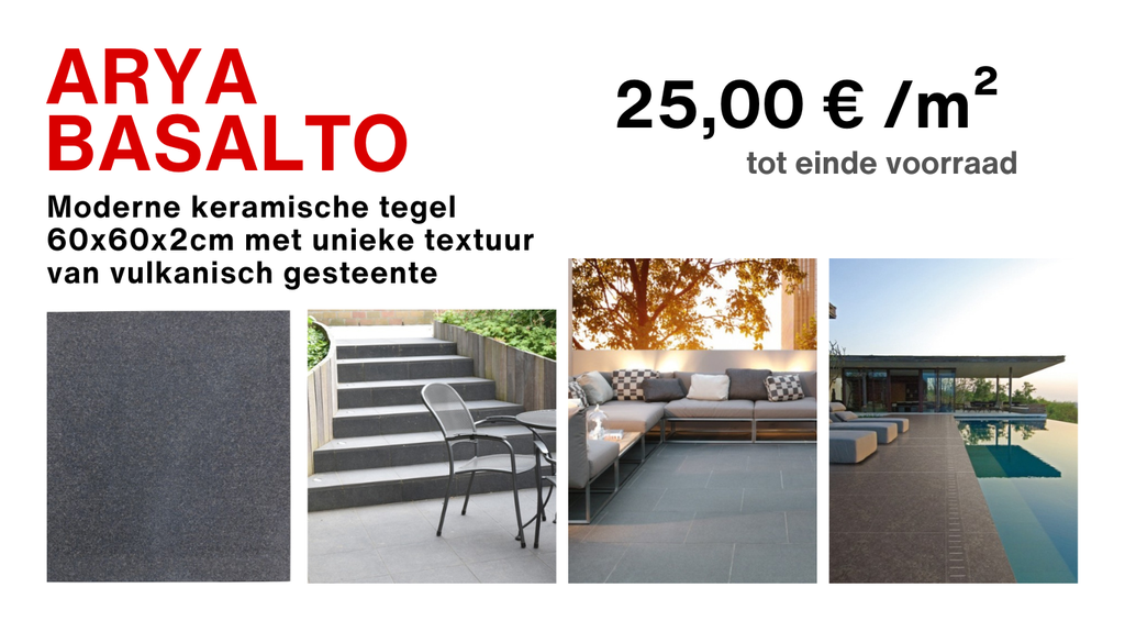 Keram. MS 60/60/2cm - Arya Basalto --> PROMO !!  (tot einde voorraad)