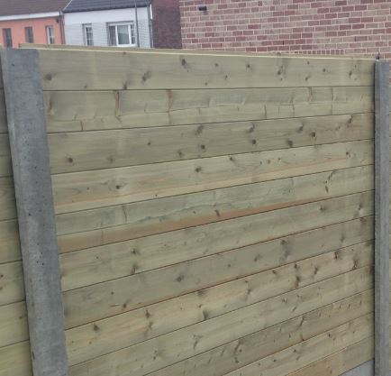 Planken blokhutprofiel 2m/13cm/2,8 cm (houten lat) - per palet (256 stuks)