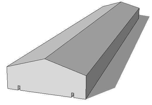 Muurdeksel Maes 1m/16cm