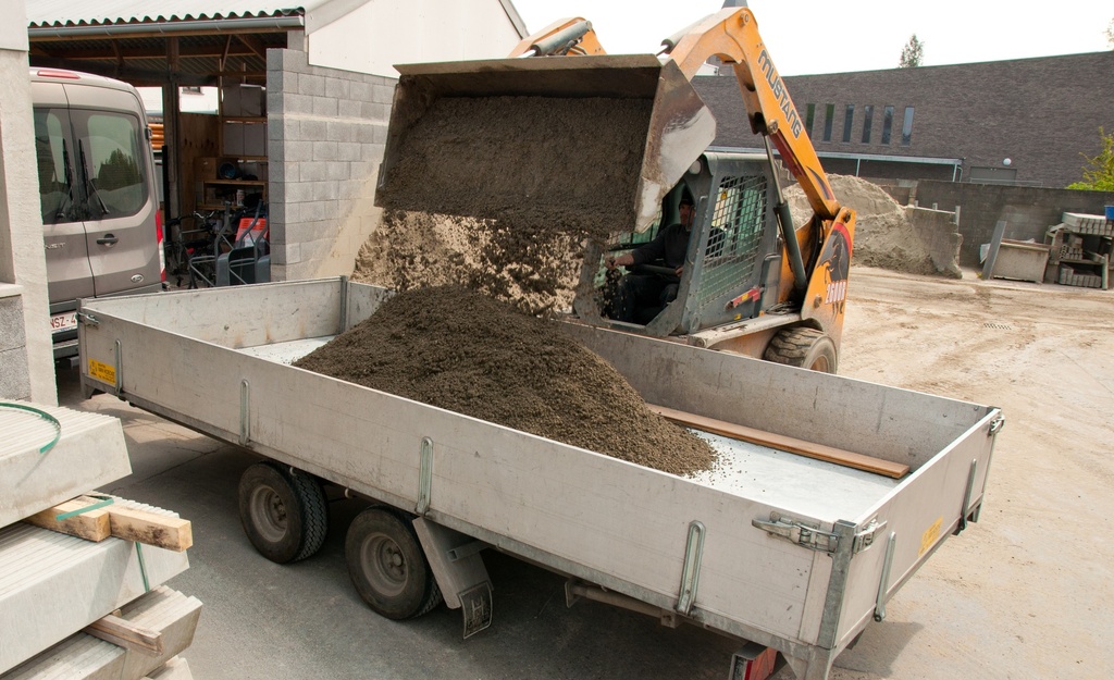 Beton 250 kg. met fijne kift 3/8 - afgehaald