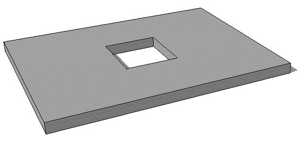 Deksel voor watertellerput 1m/1m/6 cm dik + mangat 50x50cm