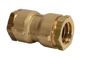 Koppeling messing voor waterdarm 1 duim (pe32) Socarex