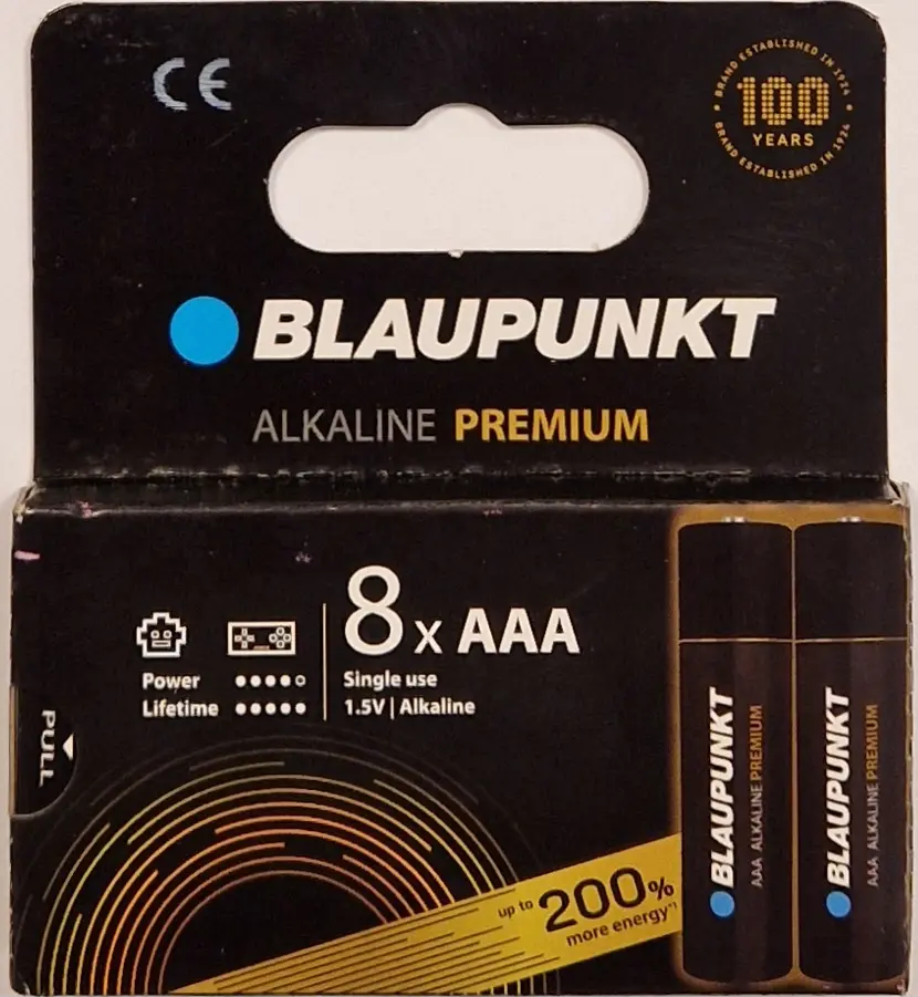 Batterij  AAA - 8 stuks - Blaupunkt