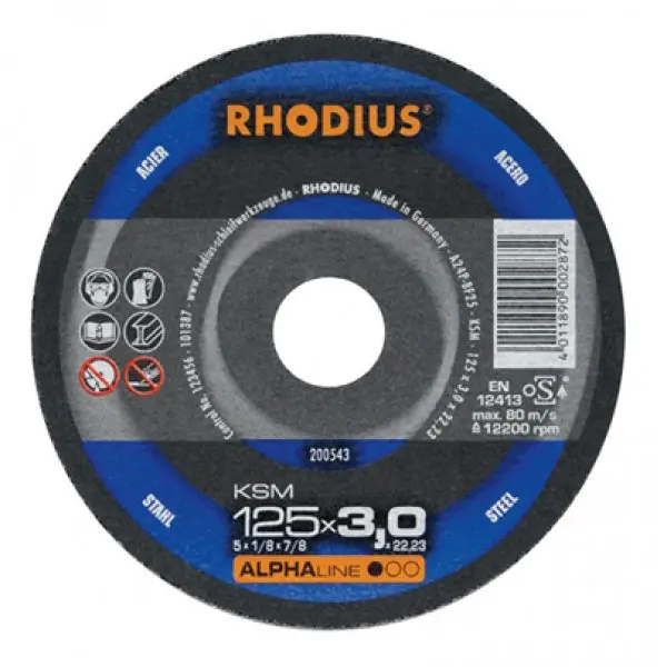 Slijpschijf Rhodius 115 x 3,0 metaal