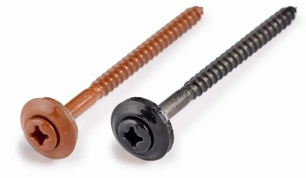 Nokschroef zwart - met EPDM-ring 80x4,5mm inox torcx 200 st./doos