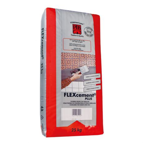 FLEXcement Plus wit 25kg - per palet (48 zakken)