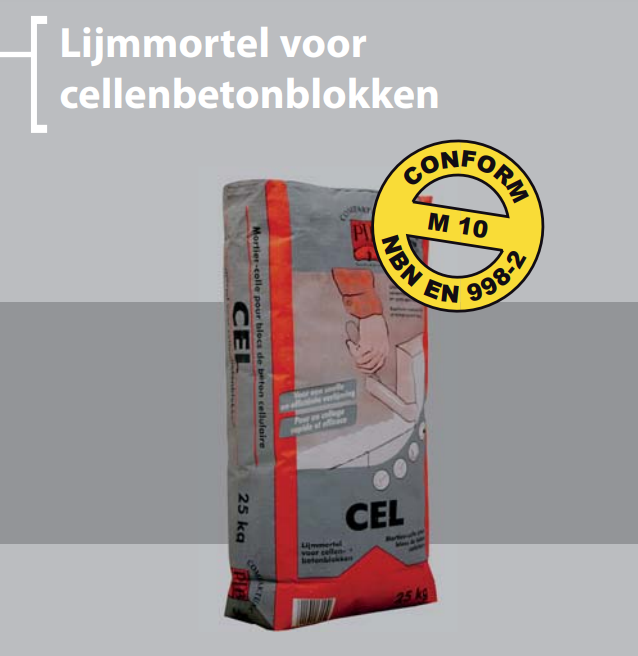 Murcol Cel 25 kg - lijm voor Ytong