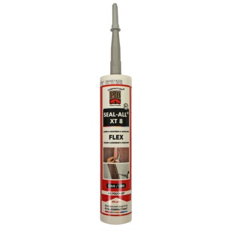 Seal All XT 8 kleefsilicone - GRIJS per doos (12 st.)