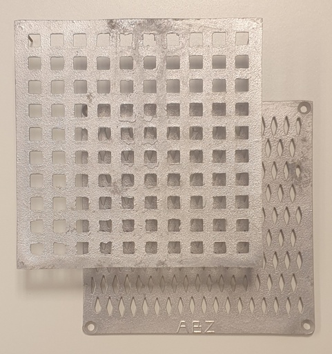 [H0021] Aluminium luchtrooster 25x25 - ruitjes