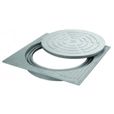 [H0083] Aluminium putdeksel Ø160 gesloten