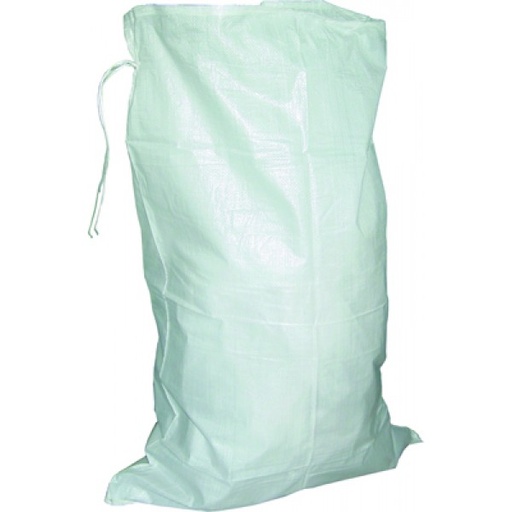 Geweven puinzak wit (jutezak) /per 100 st./pak