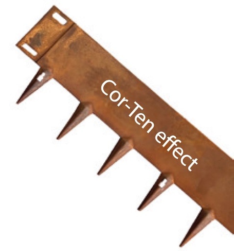 ECCO Core Edge flexibele afboording 1m / 10cm H - Corten