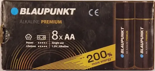 Batterij  AA - 8 stuks - Blaupunkt