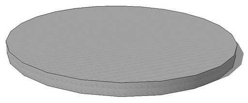 Betondeksel rond Ø70