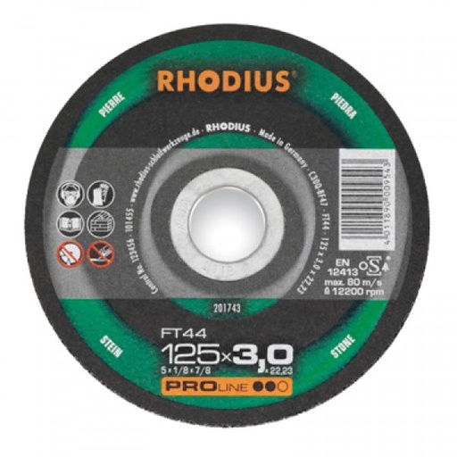 [30081] Slijpschijf Rhodius 230 x 3,0 steen