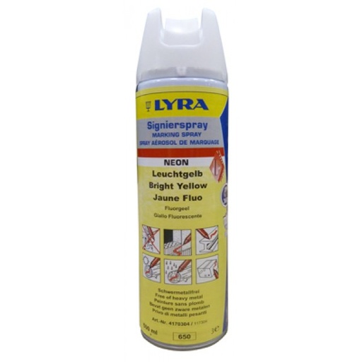 [30105] Fluorspray 500 ml Lyra geel